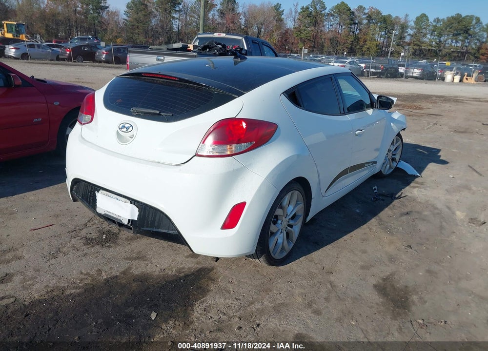 2013 HYUNDAI VELOSTER BASE W/GRAY VIN: KMHTC6ADXDU098294