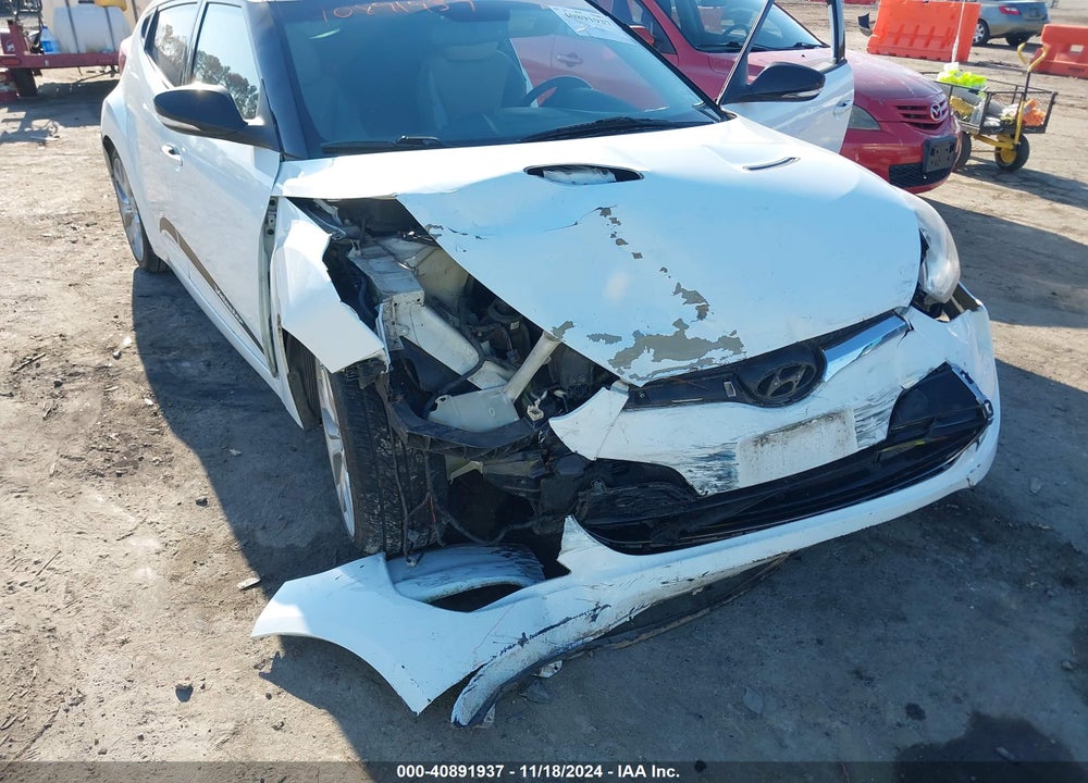 2013 HYUNDAI VELOSTER BASE W/GRAY VIN: KMHTC6ADXDU098294