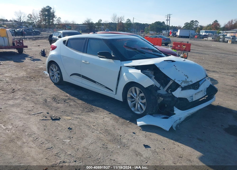 2013 HYUNDAI VELOSTER BASE W/GRAY VIN: KMHTC6ADXDU098294