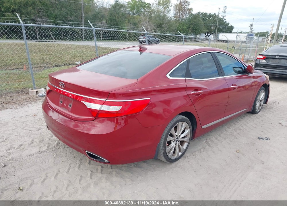 2013 HYUNDAI AZERA VIN: KMHFG4JG6DA218996