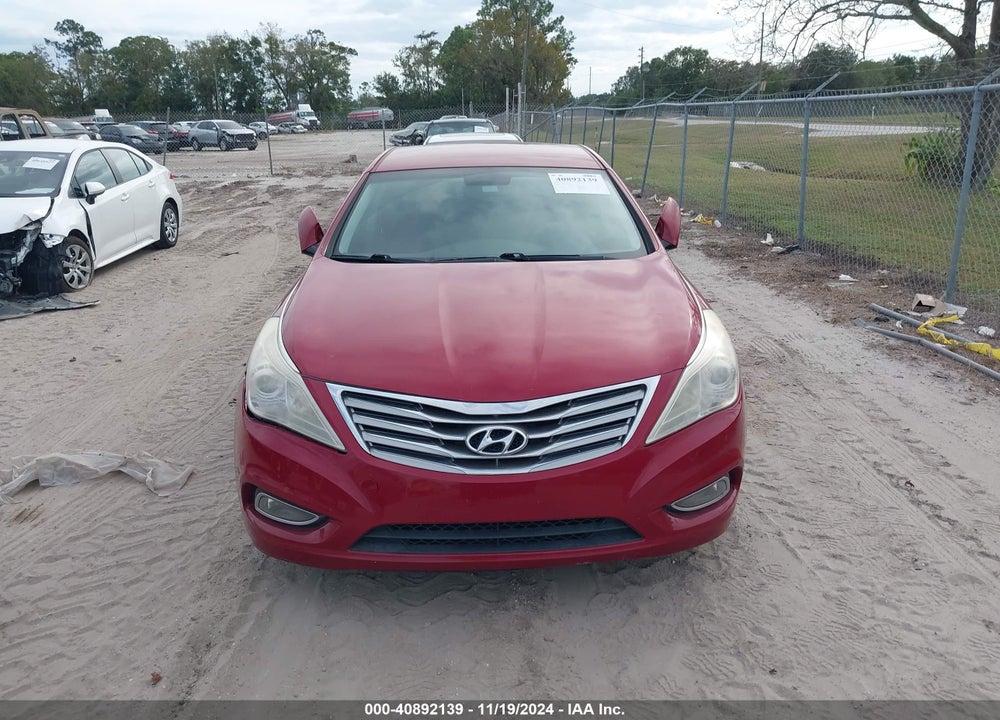 2013 HYUNDAI AZERA VIN: KMHFG4JG6DA218996