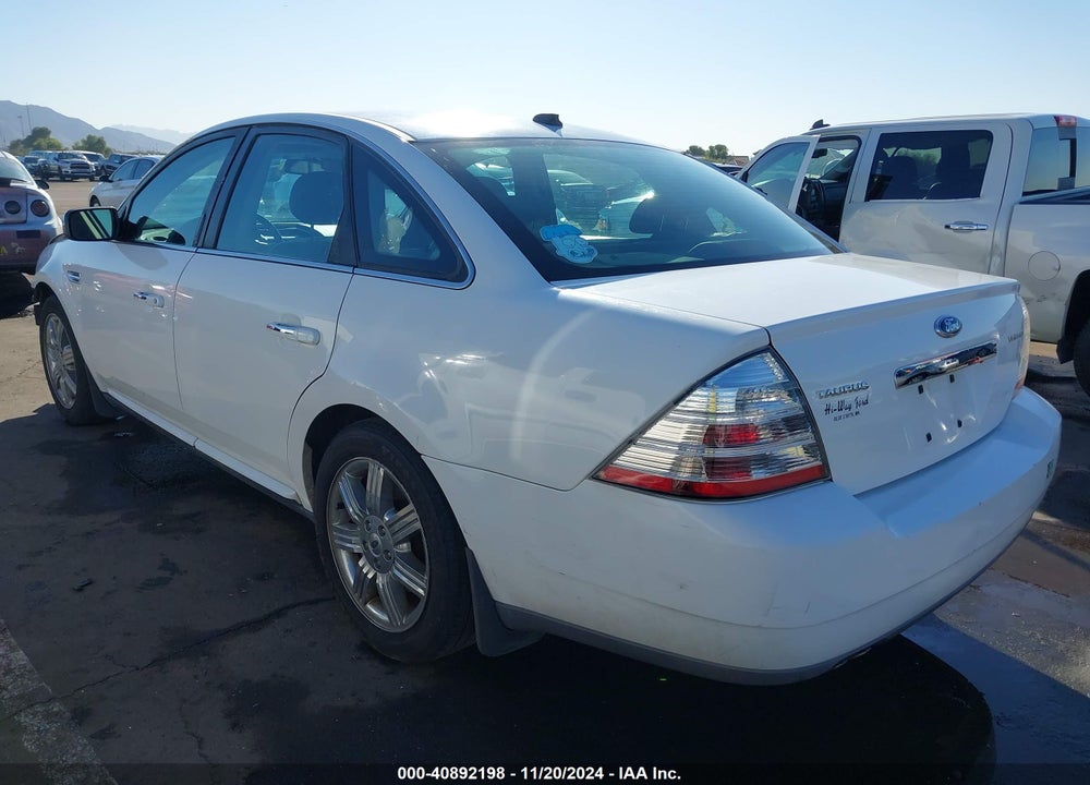 2008 FORD TAURUS LIMITED VIN: 1FAHP25W78G166838