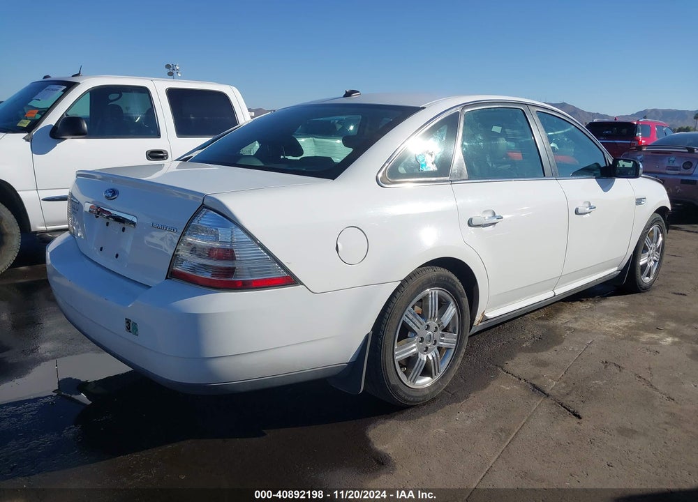 2008 FORD TAURUS LIMITED VIN: 1FAHP25W78G166838