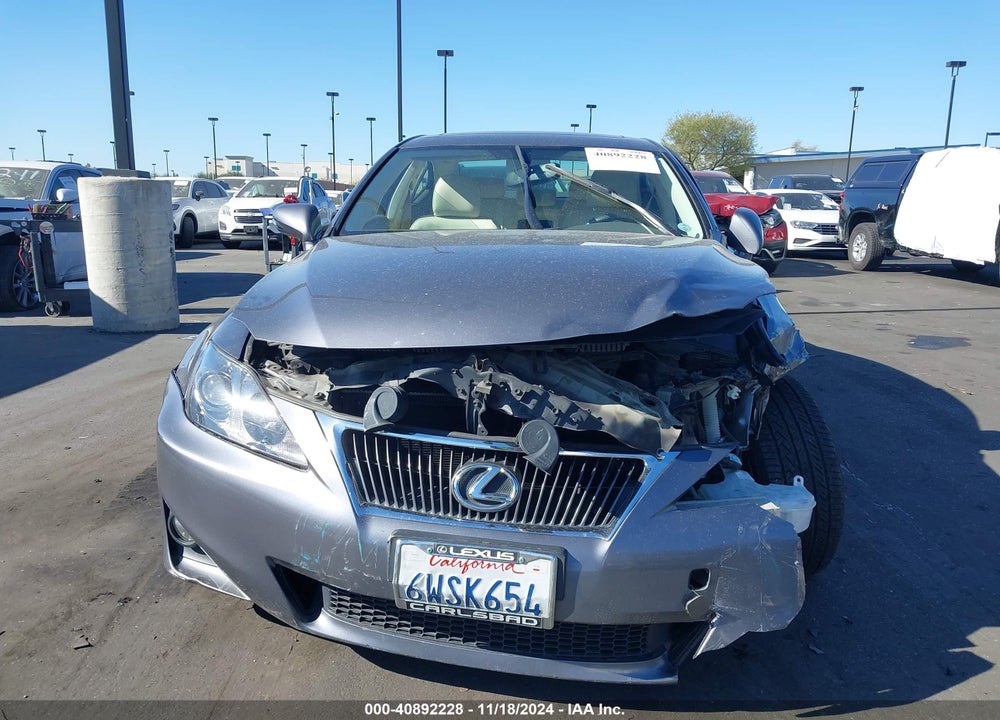 2012 LEXUS IS 250 VIN: JTHBF5C21C5168513