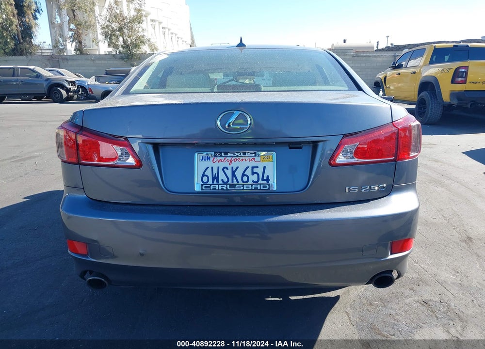 2012 LEXUS IS 250 VIN: JTHBF5C21C5168513