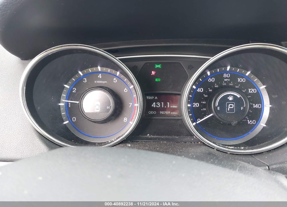 2013 HYUNDAI SONATA VIN: 5NPEB4AC8DH747192