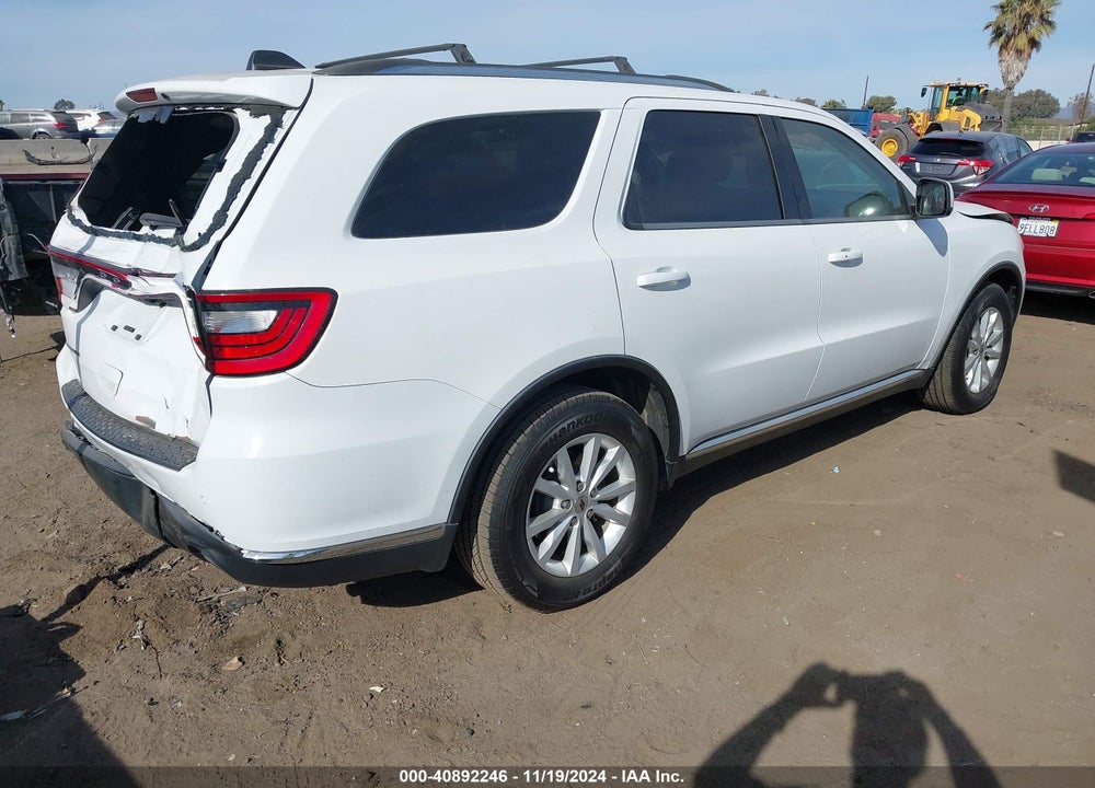 2020 DODGE DURANGO SXT PLUS RWD VIN: 1C4RDHAG7LC129748