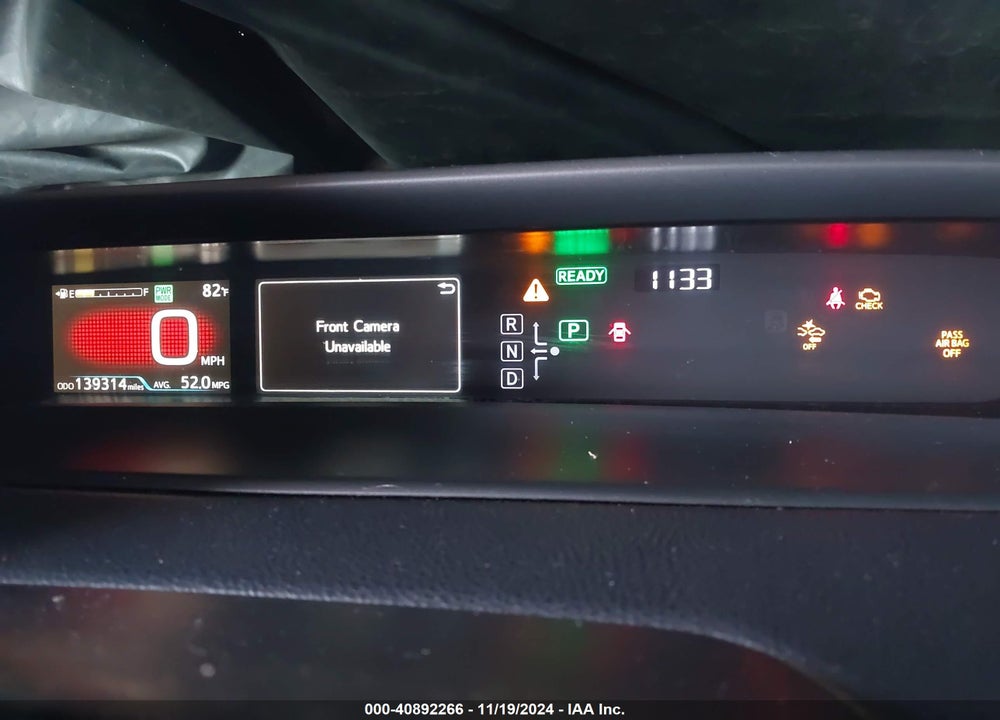 2020 TOYOTA PRIUS VIN: JTDKARFU7L3122040