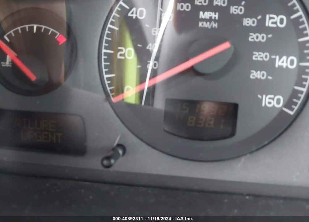 2001 VOLVO V70 2.4 VIN: YV1SW61R411124057