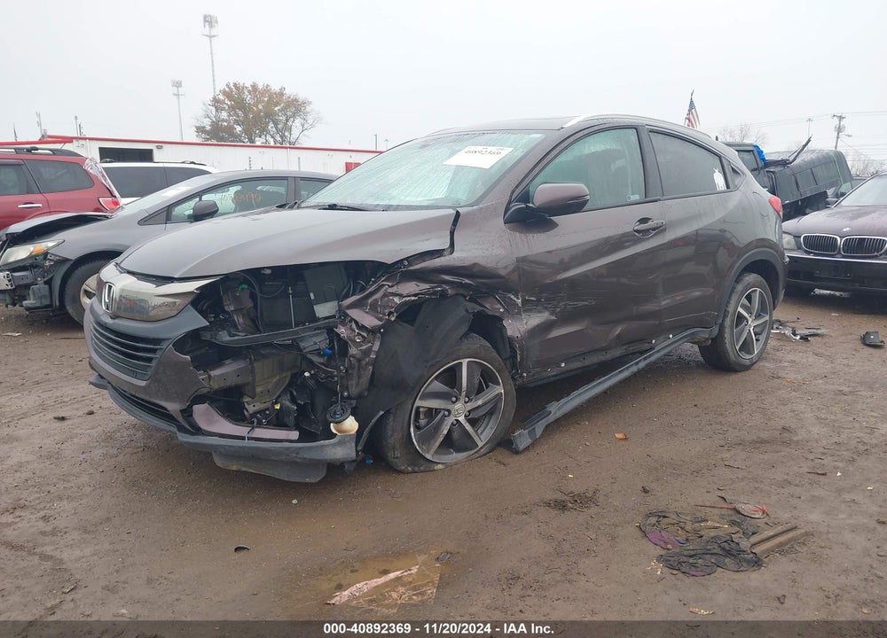 2022 HONDA HR-V AWD EX VIN: 3CZRU6H51NM733820