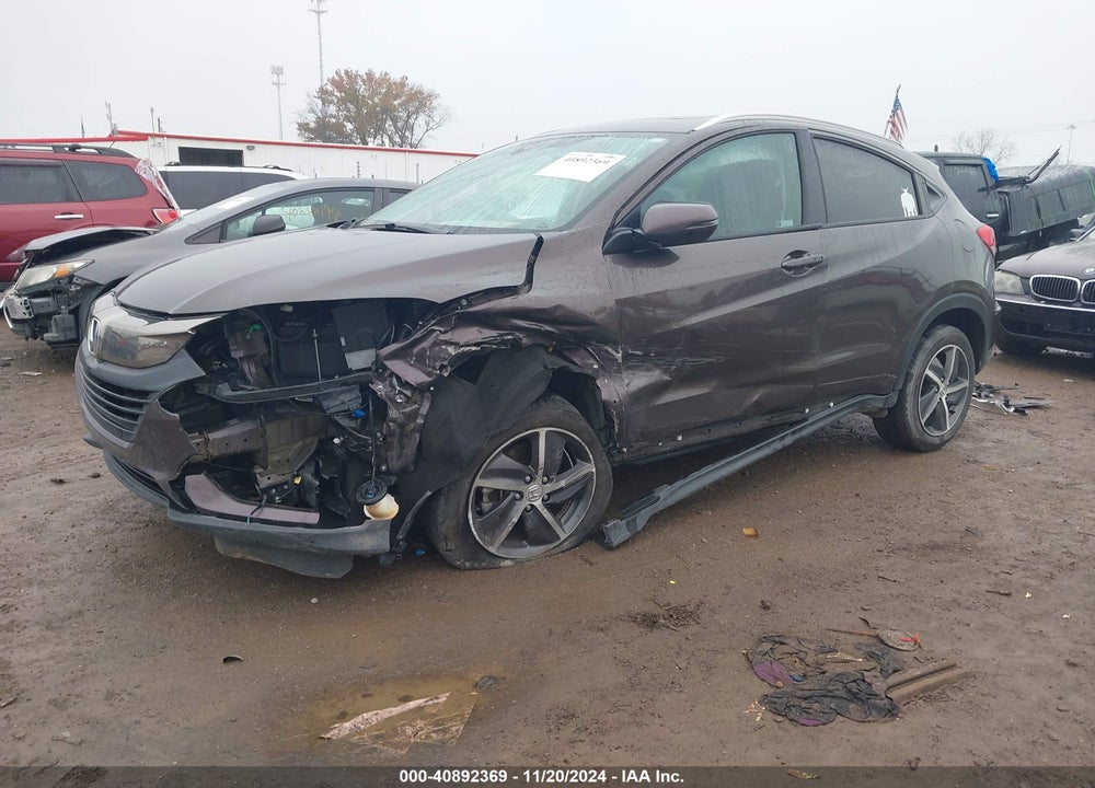 2022 HONDA HR-V AWD EX VIN: 3CZRU6H51NM733820