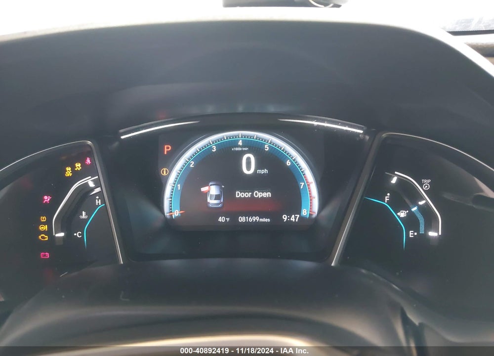 2018 HONDA CIVIC EX VIN: 2HGFC2F77JH584719