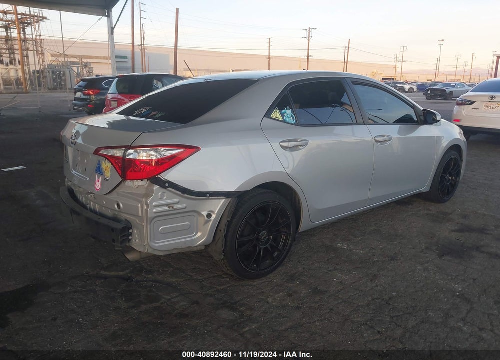 2016 TOYOTA COROLLA LE VIN: 2T1BURHEXGC605967