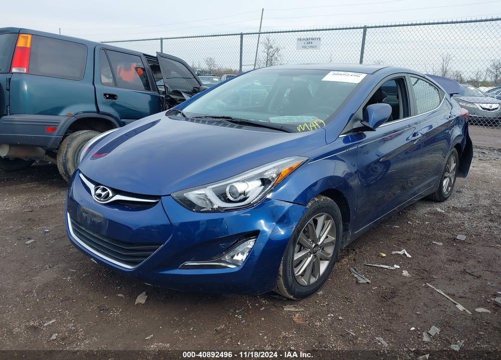 2015 HYUNDAI ELANTRA SE VIN: 5NPDH4AE1FH581371
