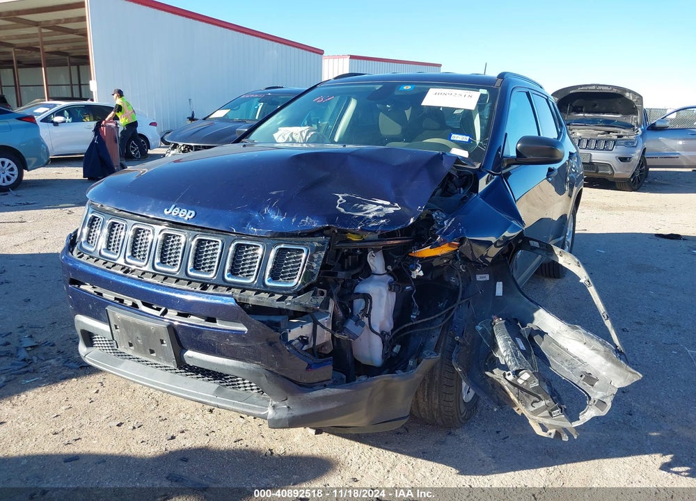 2018 JEEP COMPASS SPORT FWD VIN: 3C4NJCAB0JT286487