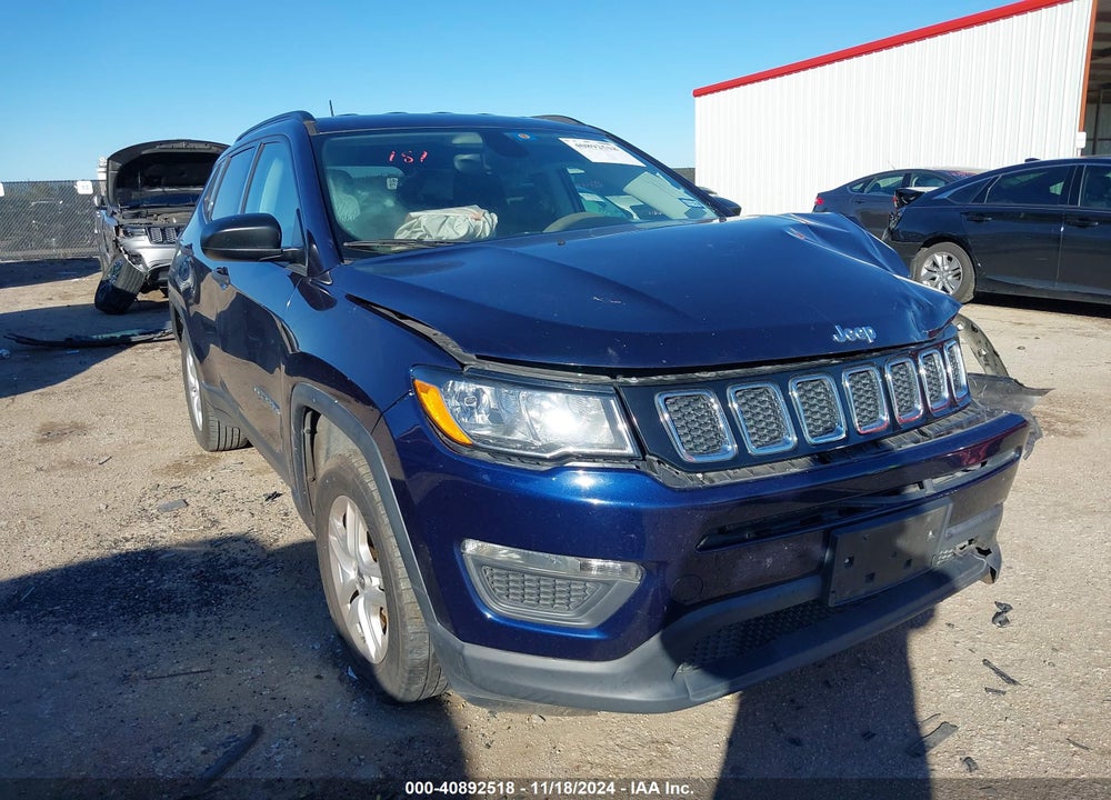 2018 JEEP COMPASS SPORT FWD VIN: 3C4NJCAB0JT286487