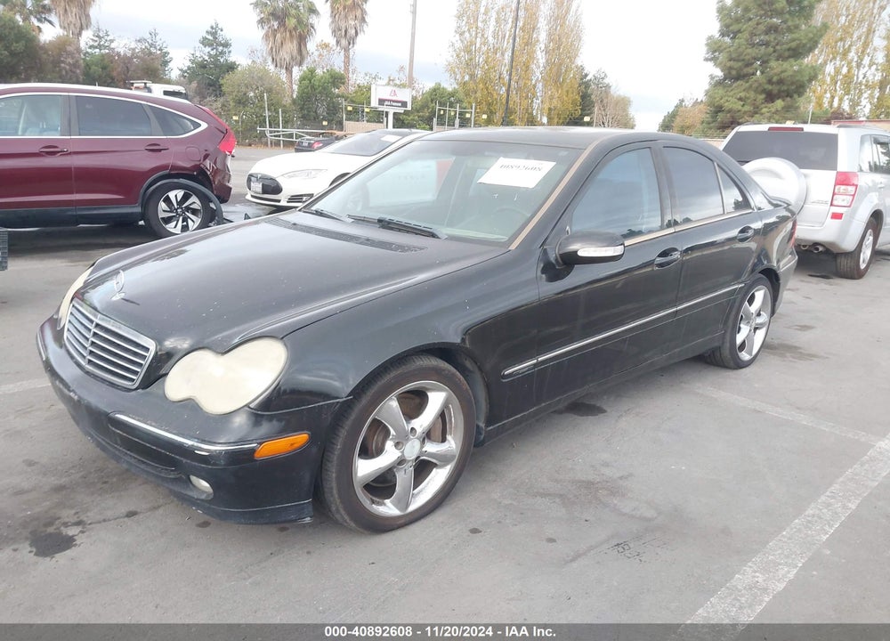 2004 MERCEDES-BENZ C 230 KOMPRESSOR SPORT/SPORT VIN: WDBRF40J04A624921