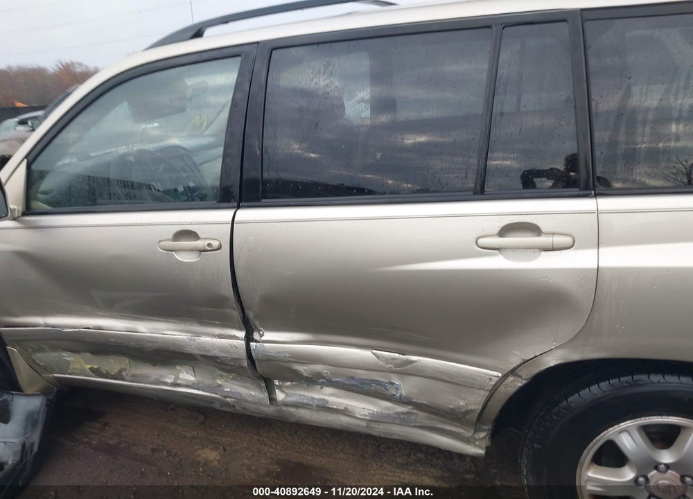 2002 TOYOTA HIGHLANDER V6 VIN: JTEHF21A820052527