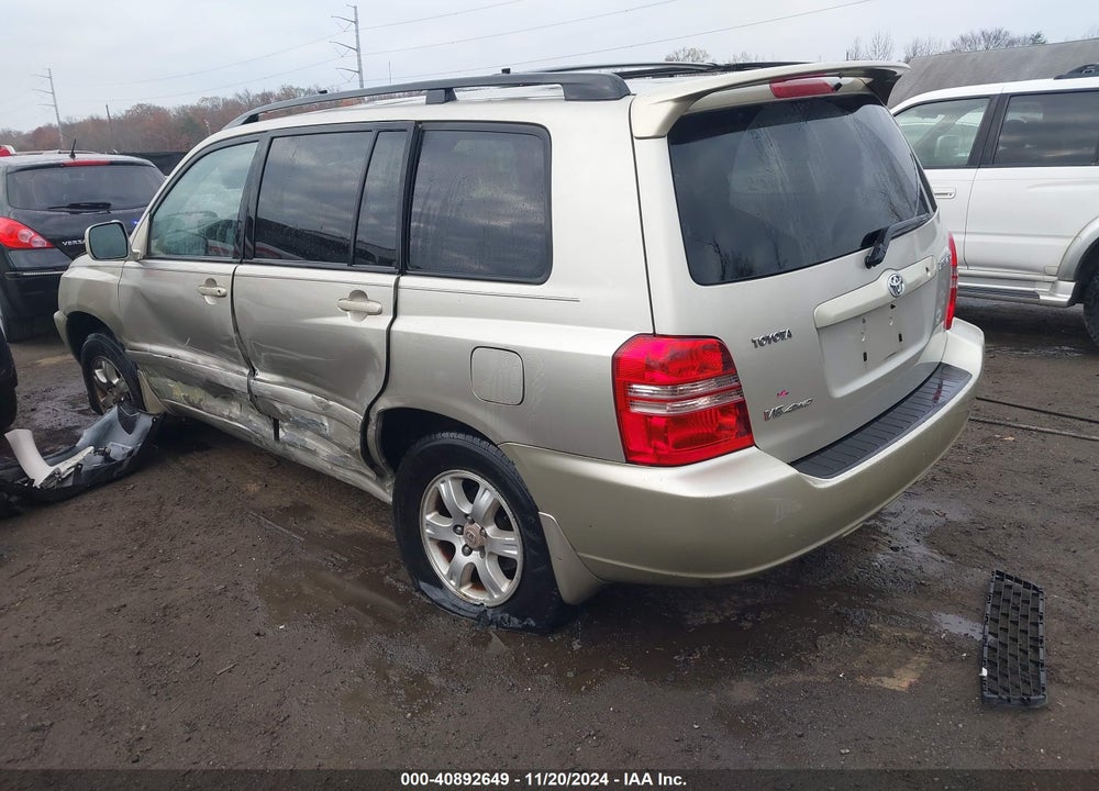 2002 TOYOTA HIGHLANDER V6 VIN: JTEHF21A820052527