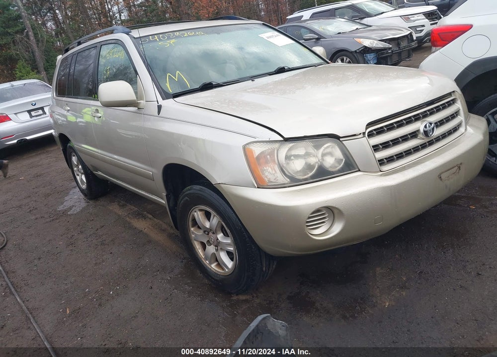 2002 TOYOTA HIGHLANDER V6 VIN: JTEHF21A820052527