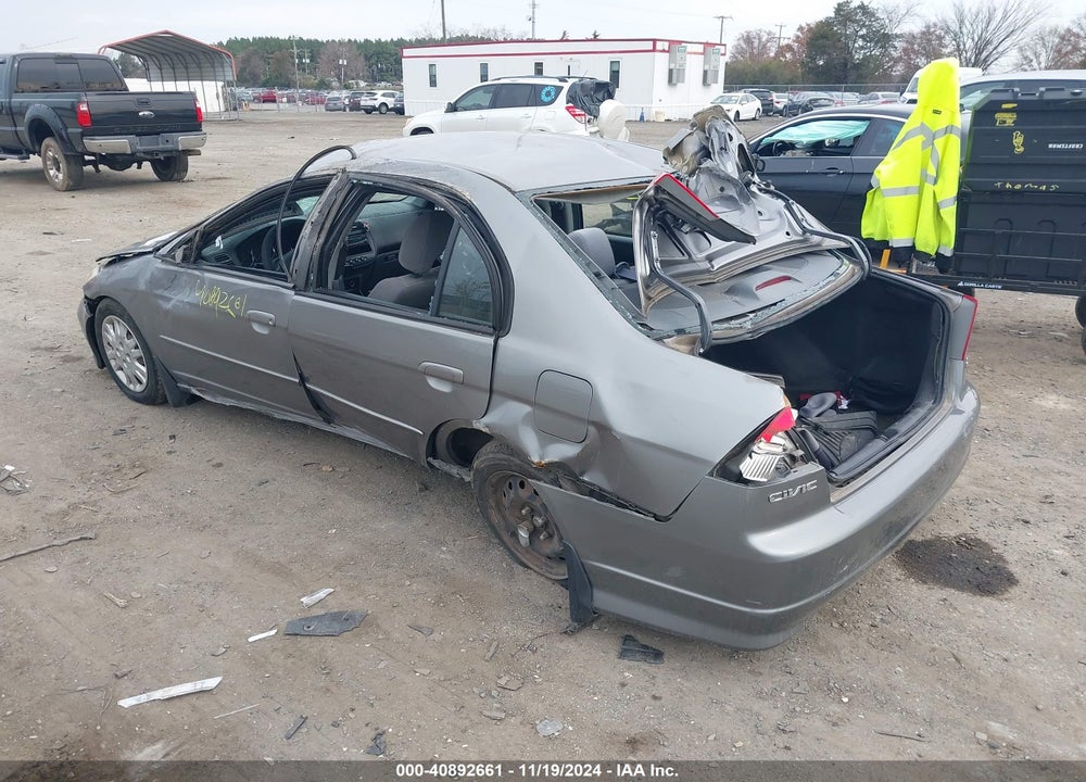 2004 HONDA CIVIC LX VIN: 1HGES165X4L021968