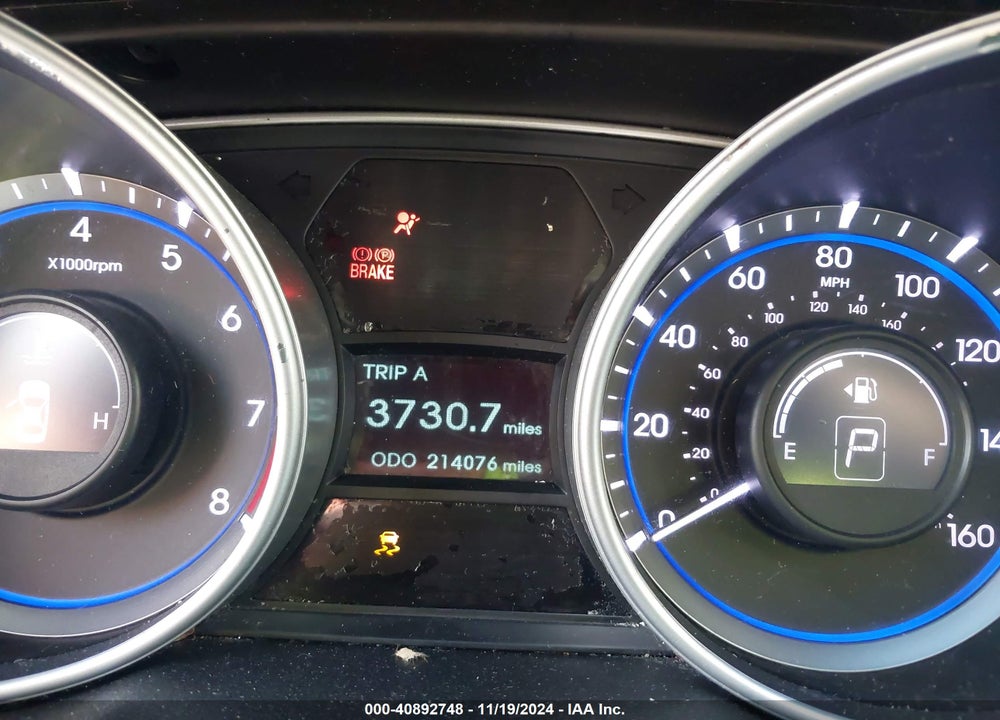 2013 HYUNDAI SONATA GLS VIN: 5NPEB4AC8DH509374