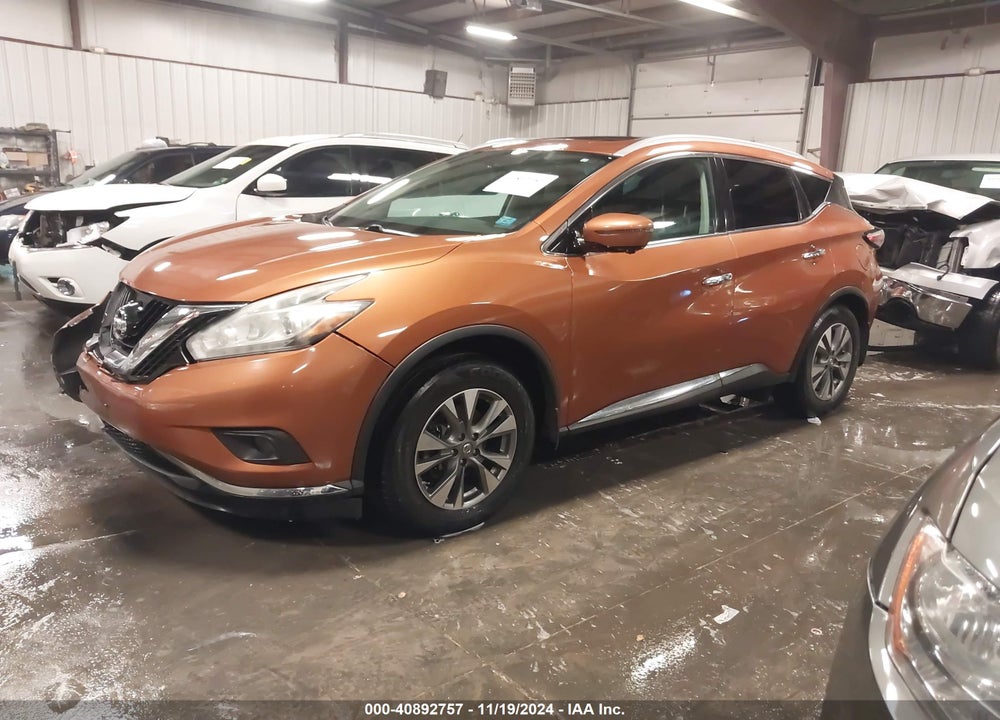 2015 NISSAN MURANO SL VIN: 5N1AZ2MH6FN286210