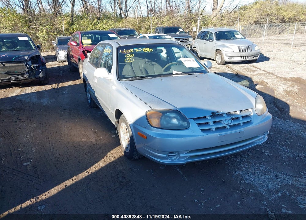 2003 HYUNDAI ACCENT GL VIN: KMHCG45C93U463637