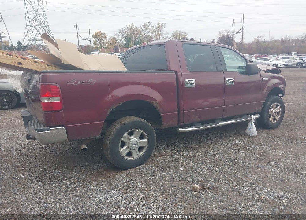 2004 FORD F-150 XLT VIN: 1FTRW14W94KB87632