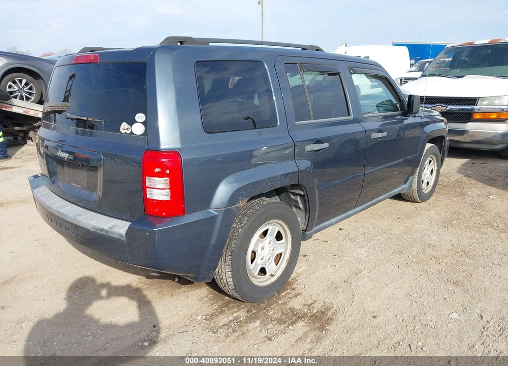 2007 JEEP PATRIOT SPORT VIN: 1J8FF28W87D336214