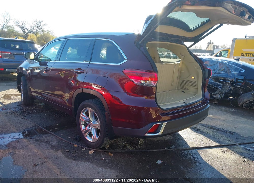 2017 TOYOTA HIGHLANDER HYBRID LIMITED VIN: 5TDDGRFHXHS024152