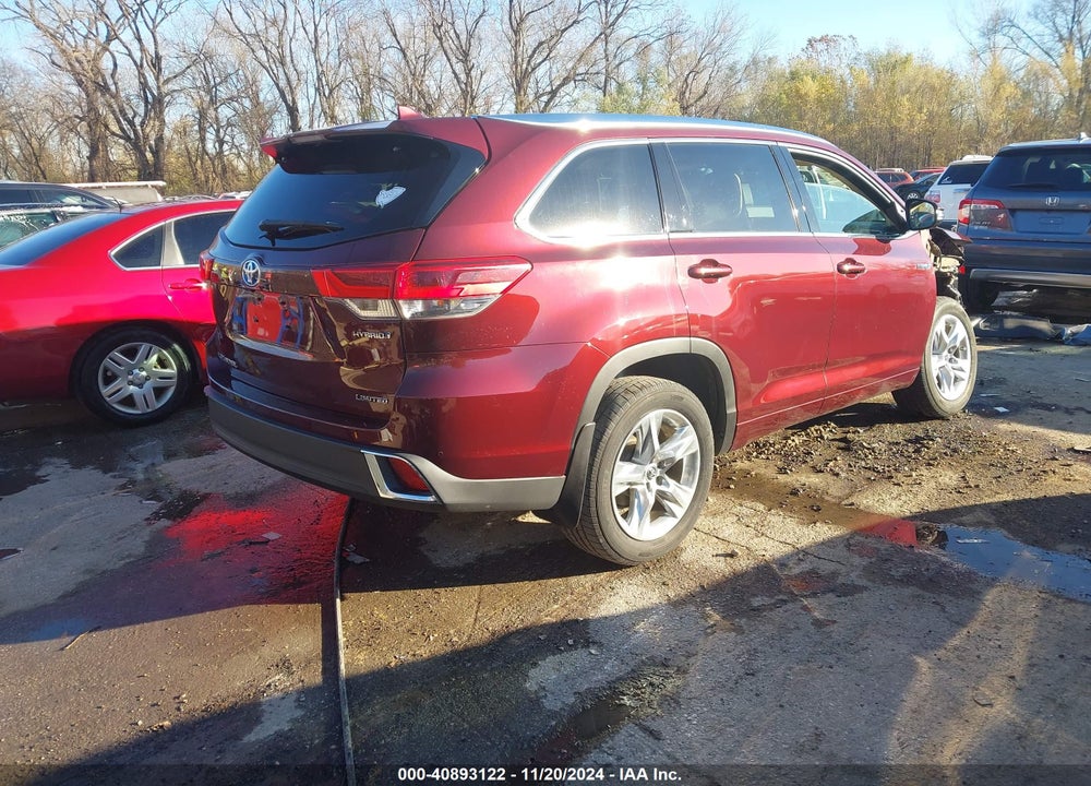 2017 TOYOTA HIGHLANDER HYBRID LIMITED VIN: 5TDDGRFHXHS024152