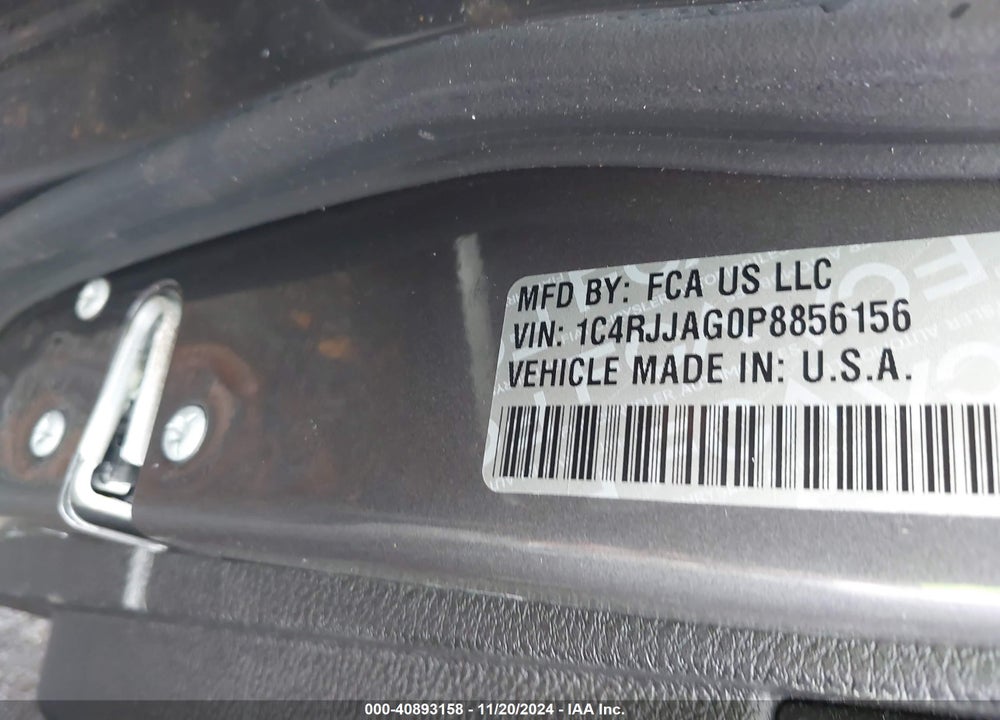 2023 JEEP GRAND CHEROKEE L LAREDO 4X2 VIN: 1C4RJJAG0P8856156