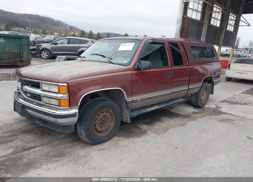 1998 CHEVROLET K1500 FLEETSIDE VIN: 2GCEK19RXW1107660