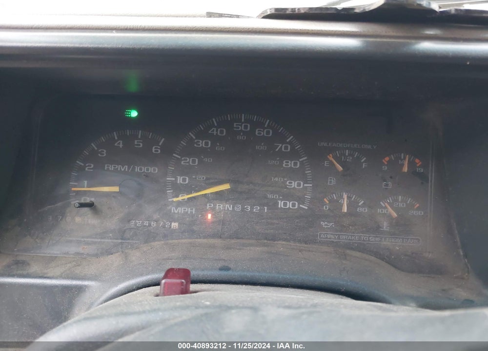 1998 CHEVROLET K1500 FLEETSIDE VIN: 2GCEK19RXW1107660