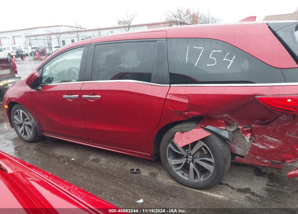 2022 HONDA ODYSSEY TOURING VIN: 5FNRL6H84NB001754