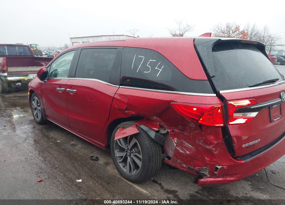2022 HONDA ODYSSEY TOURING VIN: 5FNRL6H84NB001754