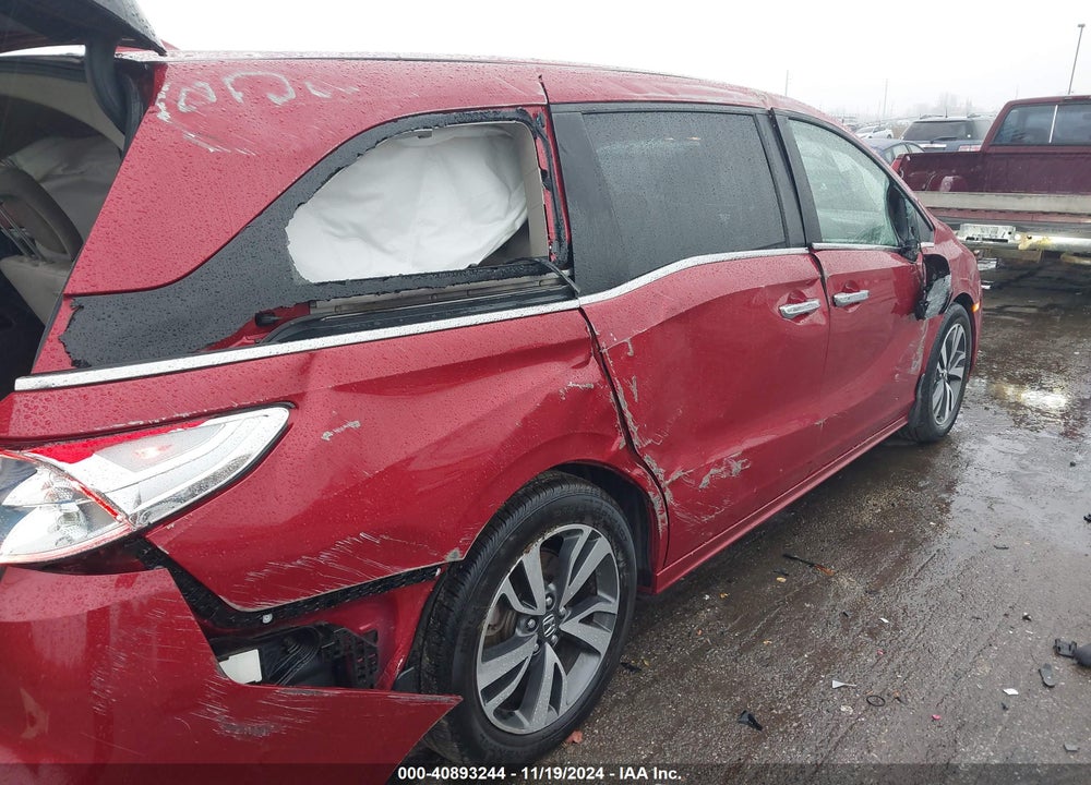 2022 HONDA ODYSSEY TOURING VIN: 5FNRL6H84NB001754