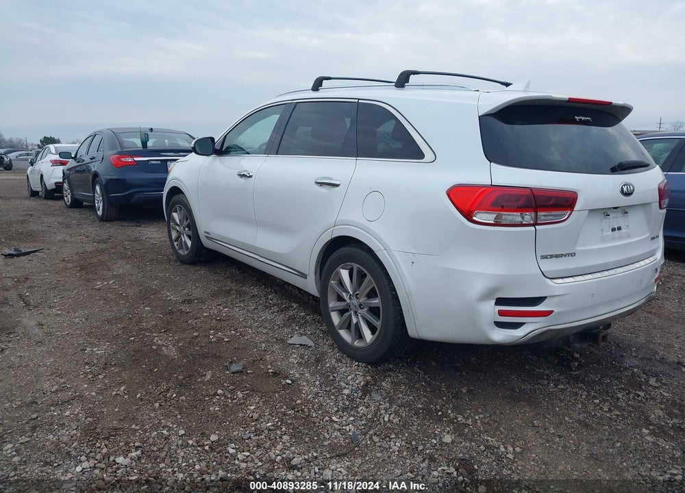 2016 KIA SORENTO 3.3L SXL VIN: 5XYPKDA5XGG097464