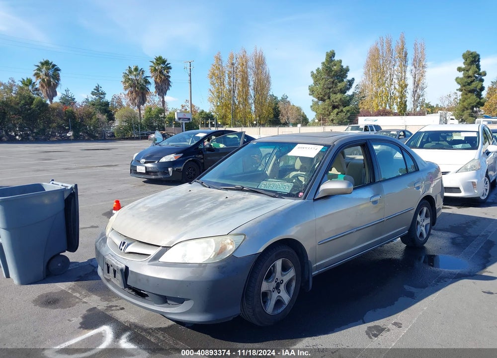 2005 HONDA CIVIC EX VIN: 2HGES26845H530436