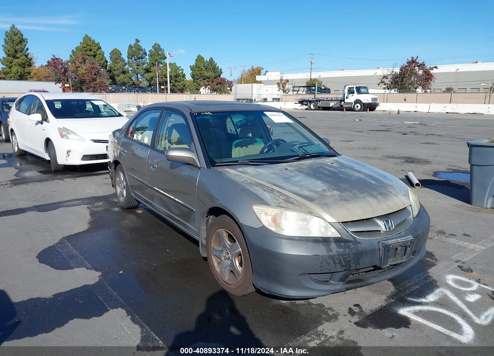 2005 HONDA CIVIC EX VIN: 2HGES26845H530436