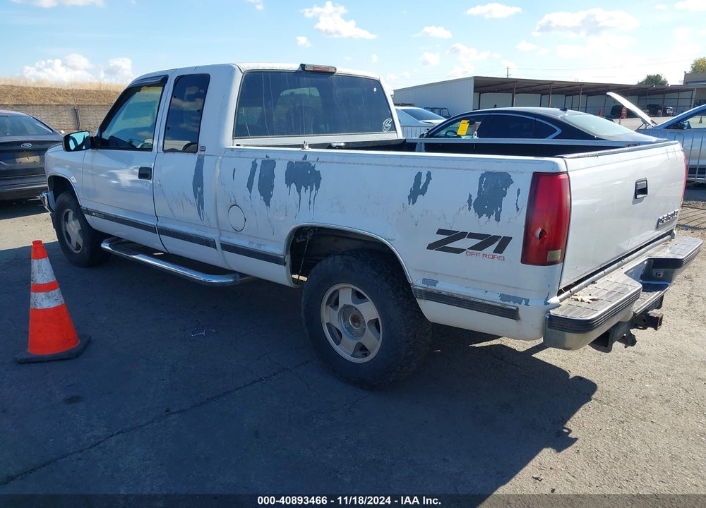 1998 CHEVROLET K1500 FLEETSIDE VIN: 2GCEK19R6W1175177