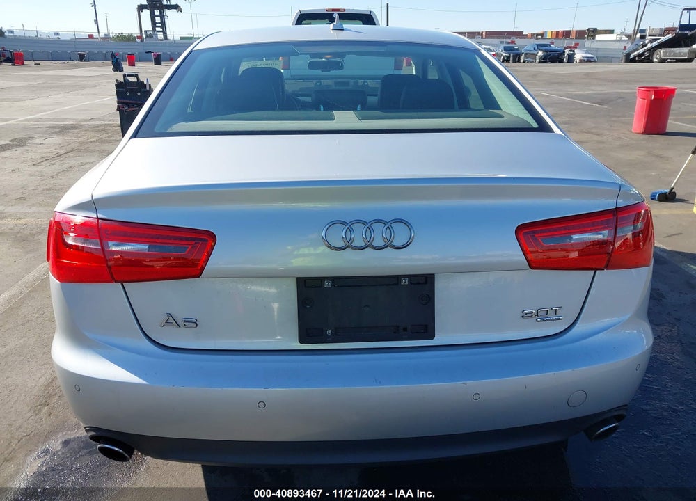 2012 AUDI A6 3.0 PREMIUM VIN: WAUGGAFC0CN128406