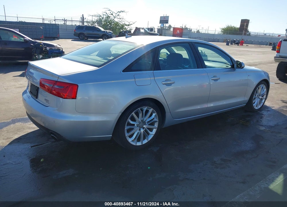 2012 AUDI A6 3.0 PREMIUM VIN: WAUGGAFC0CN128406