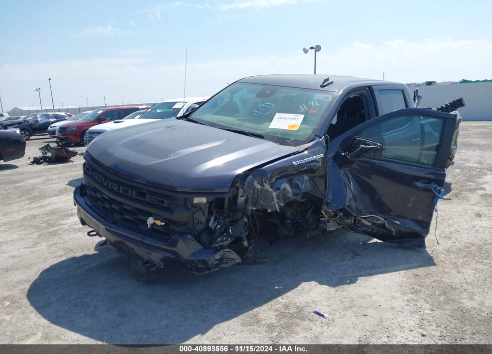 2022 CHEVROLET SILVERADO 1500 2WD SHORT BED CUSTOM VIN: 3GCPABEK7NG634684