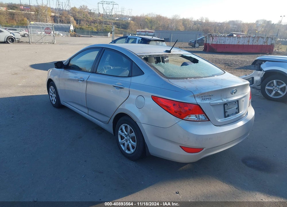 2012 HYUNDAI ACCENT GLS VIN: KMHCT4AE3CU250699