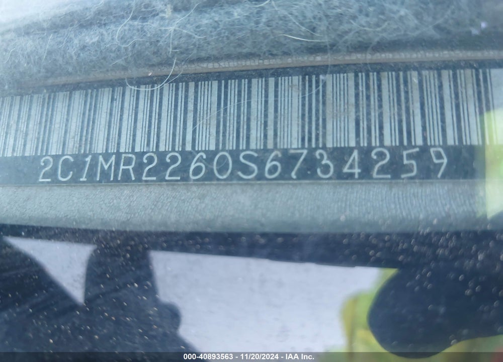 1995 GEO METRO LSI VIN: 2C1MR2260S6734259
