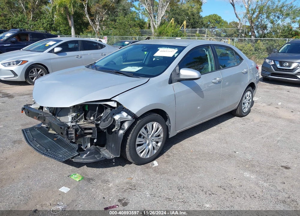 2017 TOYOTA COROLLA LE VIN: 5YFBURHE6HP705713