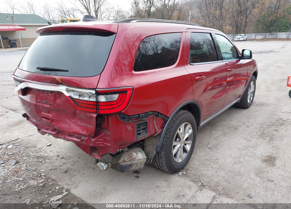 2015 DODGE DURANGO LIMITED VIN: 1C4RDJDG5FC917208