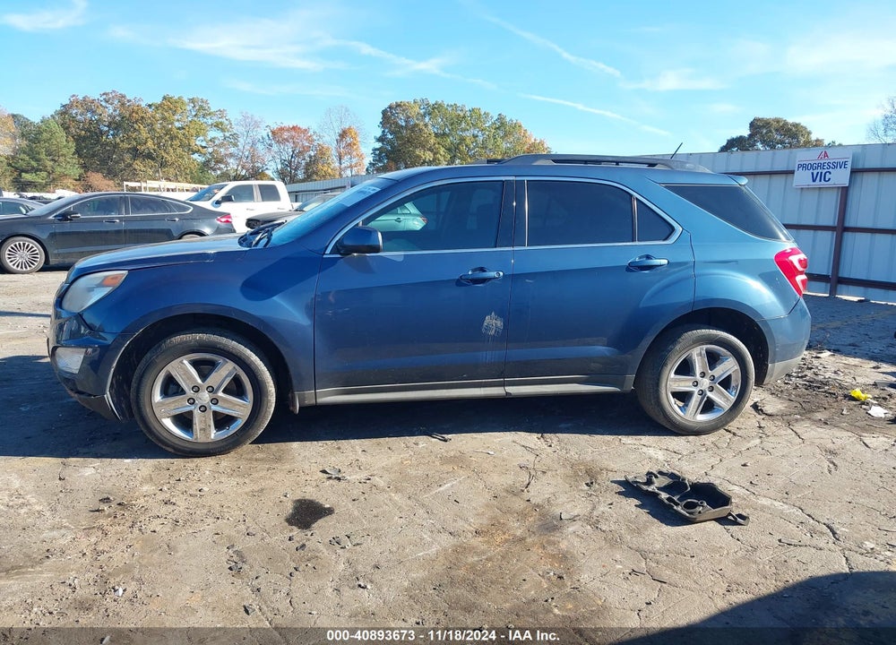 2016 CHEVROLET EQUINOX LT VIN: 2GNALCEK3G6149731